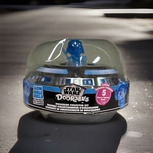 Disney Star Wars Doorables Hologram Collector Set of 5 Glow In The Dark Figures